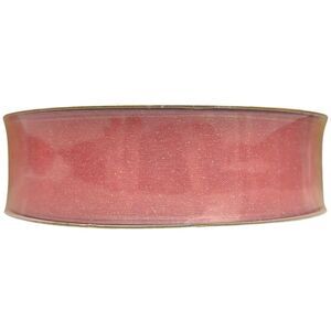 Member's Mark Wired Edge Premium Spring Ribbon, 1.5"W x 50yds - Pink Sparkle